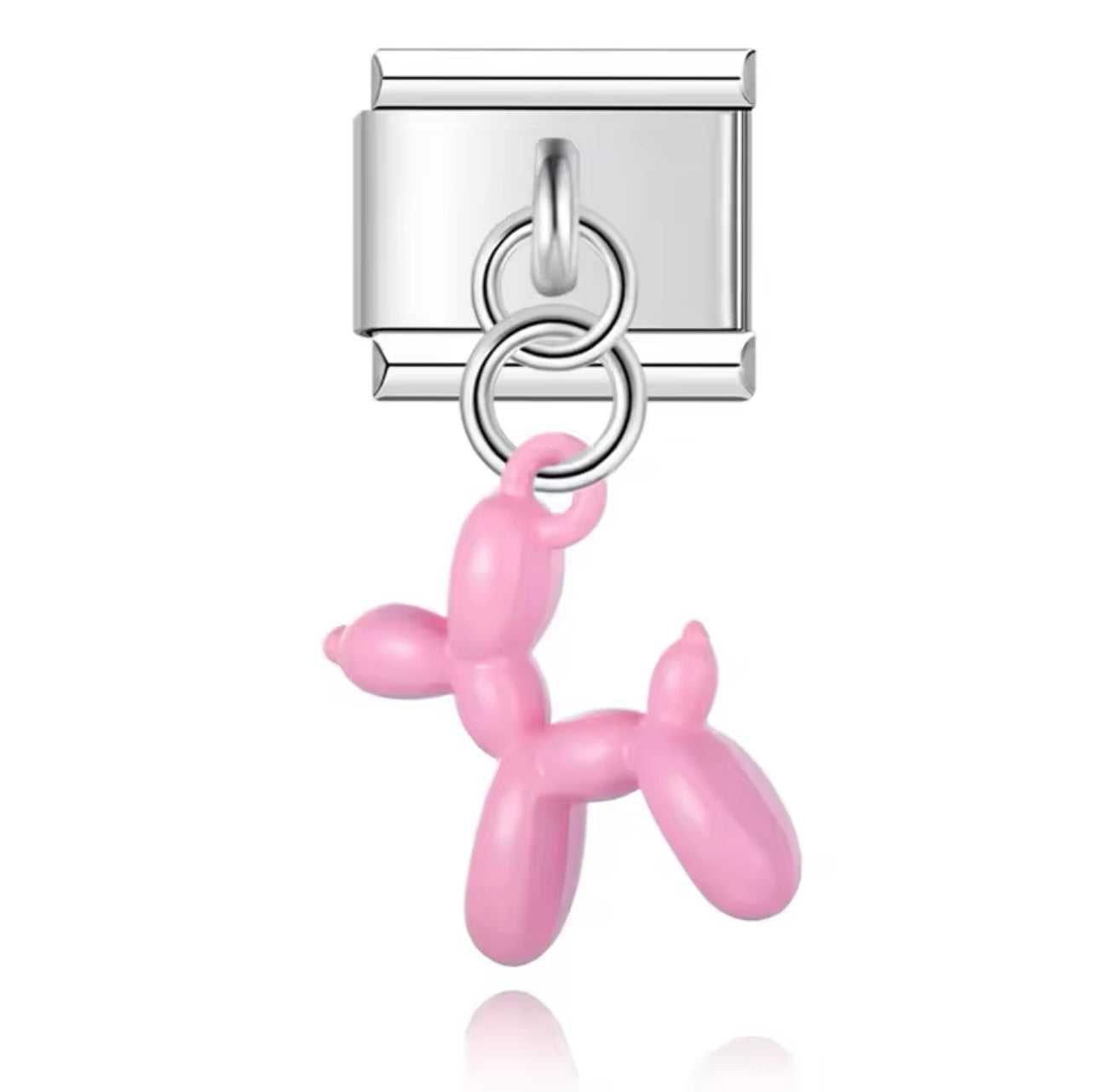 'Pink Balloon Dog' Charm Colgante