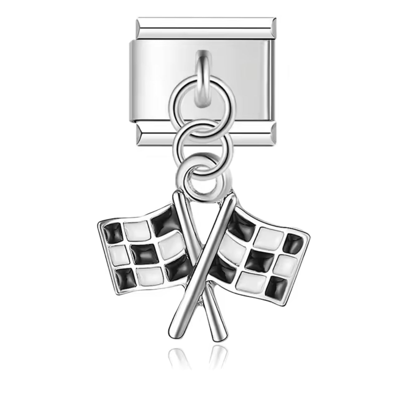 'Racing Flags' Charm Colgante