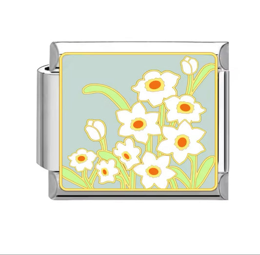 'Daffodils Flower' Charm