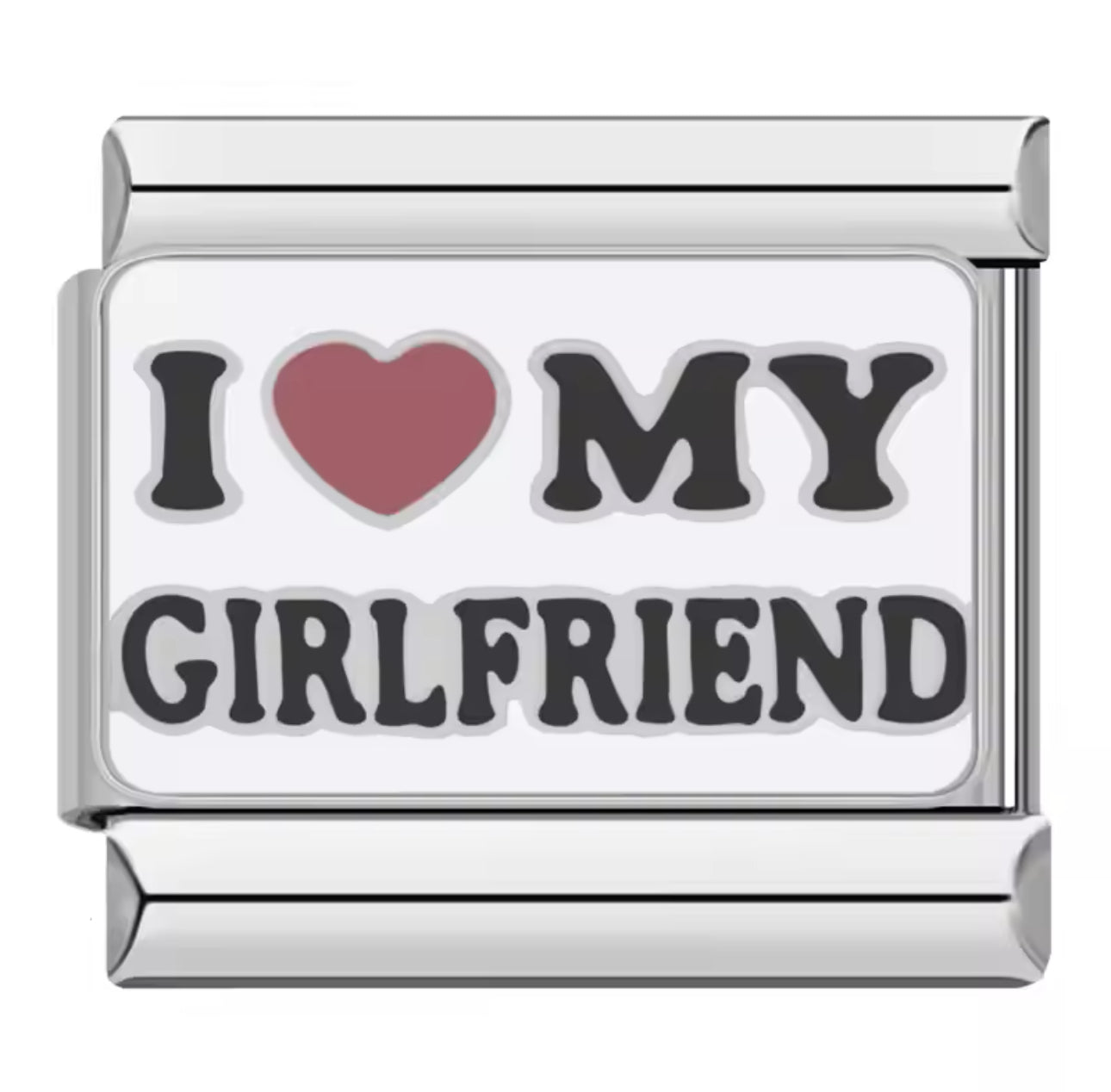 'I Love My GF' Charm