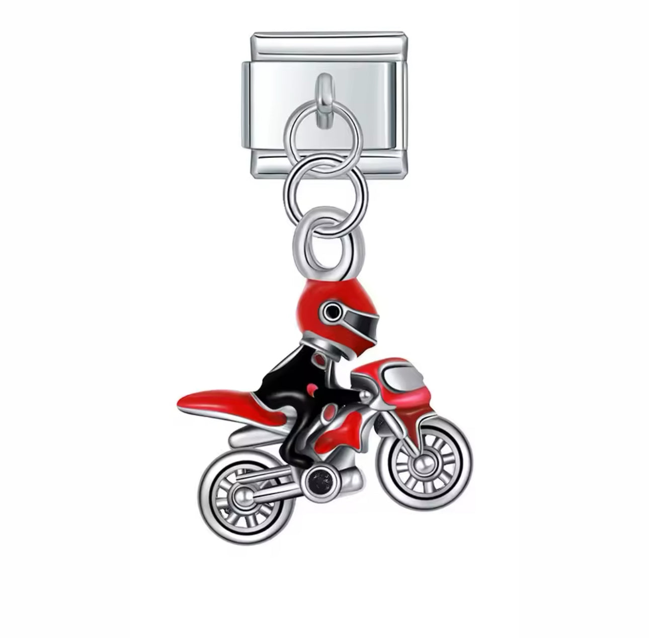 'Motorcycle' Charm Colgante